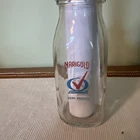 MARIGOLD DAIRY Half pint Glass milk Bottle ELKHORN, WI Vintage