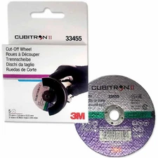 3M 33455 Cubitron II Cut Off Wheel 3 inch ~ 75mm ~ 5/Pack ~~ Fast Shipping