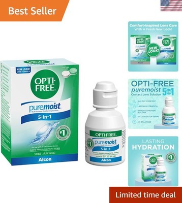 Puremoist 2 Oz Multi-Purpose Contact Lens Solution for Healthy Vision & Comfort