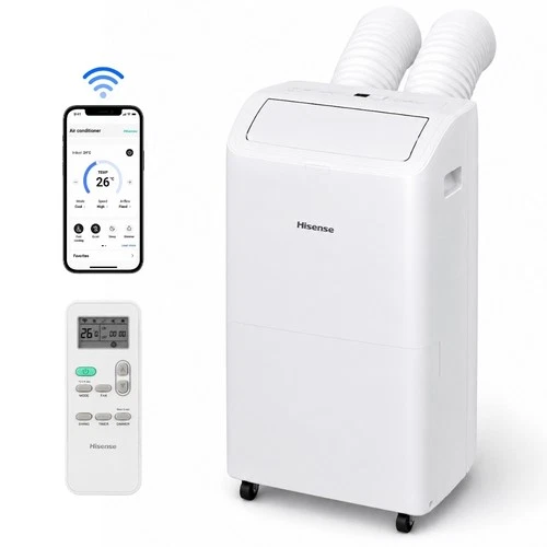 Hisense 8,000 BTU DOE Smart Portable Air Conditioner Dual Hose w/ Inverter