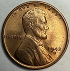 1942 S Uncirculated Lincoln Wheat Cent Exact Coin Imaged #LWC1509