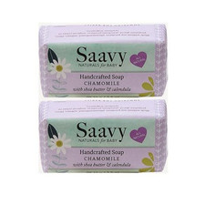 2 PACK Baby Chamomile 3.5 Oz Baby Bar Soap Organic Skin Care for Infant Bath T