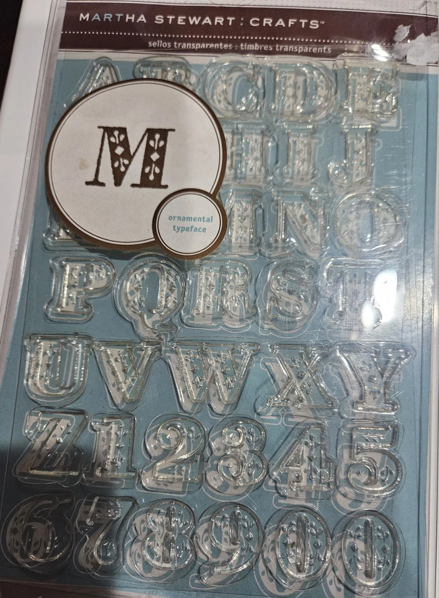 Martha Stewart Numbers & Letters Craft Stamps for sale | eBay