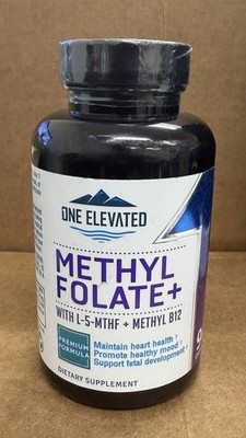 Bioactive Methyl Folate & B12 with Niacin, B1, B2, B6 - 3 Month Supply