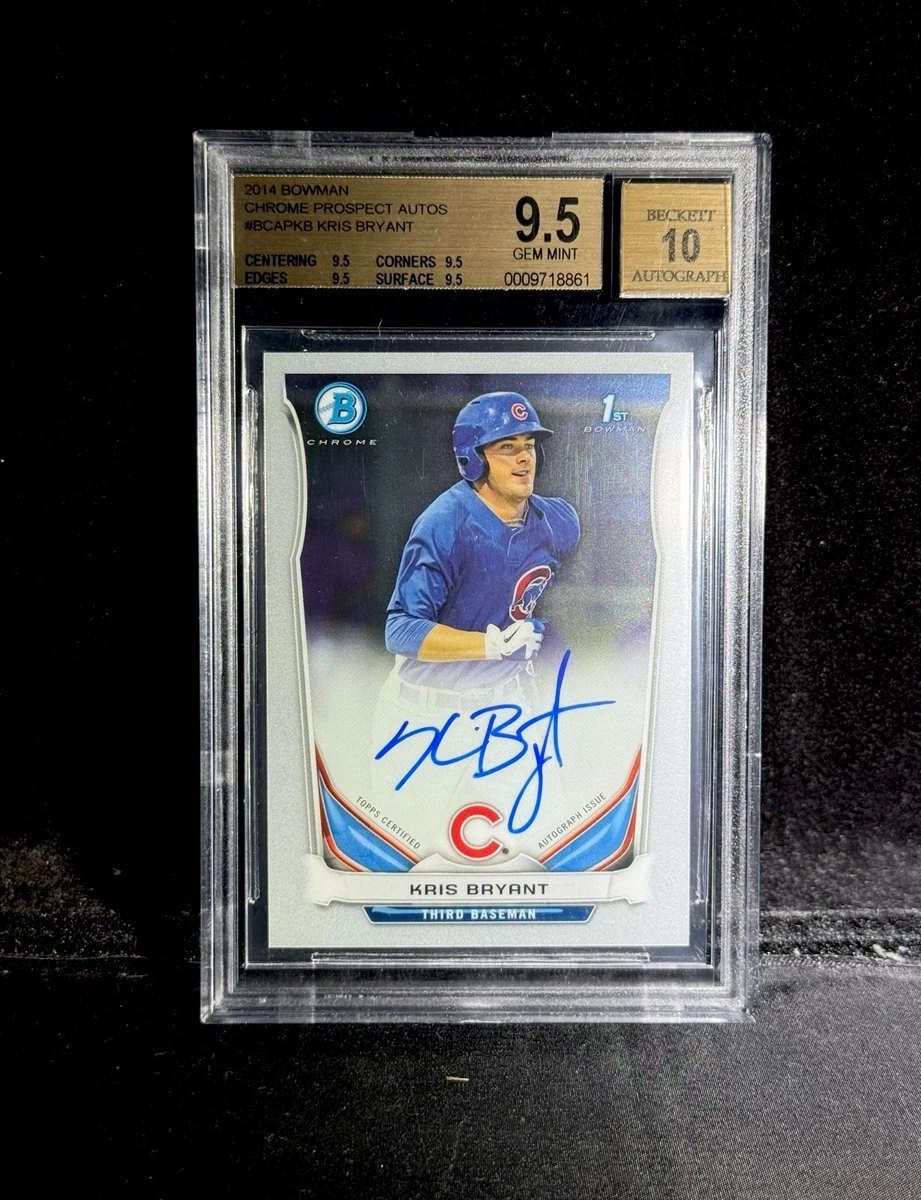 Kris Bryant Autographed Baseball Sports Trading Cards