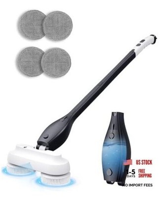 Cordless Electric Spin Mop with Spray, 800ml Water Tank & 4000mAh Battery,