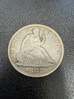 1877 Seated Liberty Half Dollar With Great Details . Nice Coin No Reserve Auctio
