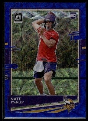2020 Donruss Optic #150 Nate Stanley Blue Scope RC
