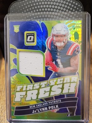 2024 Panini Donruss Optic - First Year Fresh Ja'Lynn Polk FYF-JPK Hyper Patriots