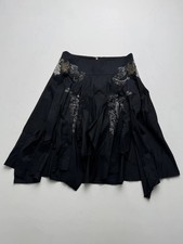 Vintage Embroidered Hem Skirt Boho Fairy Grunge Y2K Women's Size M