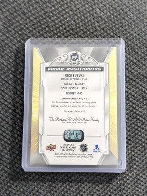Nick Suzuki Rookie Masterpieces Printing Plate Magenta 1/1 219-20