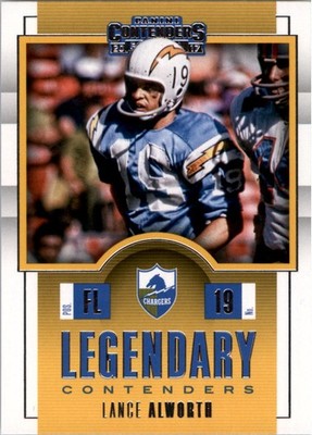 2017 Panini Contenders Legendary Contenders #8 Lance Alworth - FB