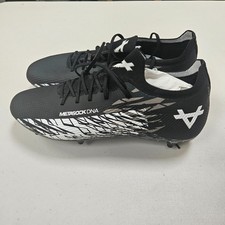 OXEN Metasock DNA Football Boots FG Black White Sock Fit UK 9 EU 43 Mens
