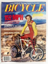 Vintage Bicycle Guide Magazine, February 1986