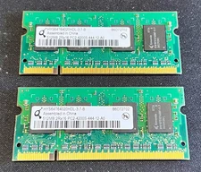 Lot of 2 HYS64T64020HDL-3.7-B 512MB 2R×16 Ram PC2-4200