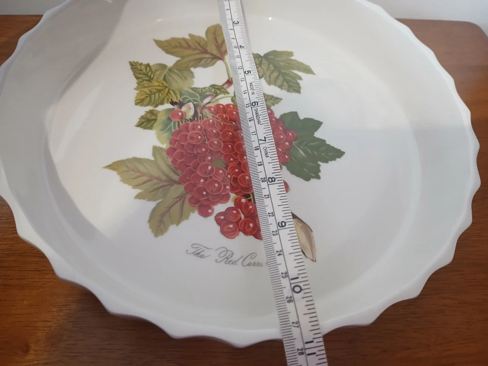 The Red Currant Portmeirion Flan dish approx 10 inches diameter - Image 3 of 4