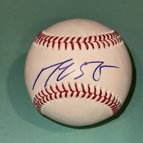 MICHAEL BUSCH (Chicago CUBS) Signed Official MLB Baseball Beckett (BAS)