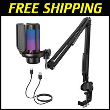Gaming Microphone Set with Boom Arm, Vocal Condens