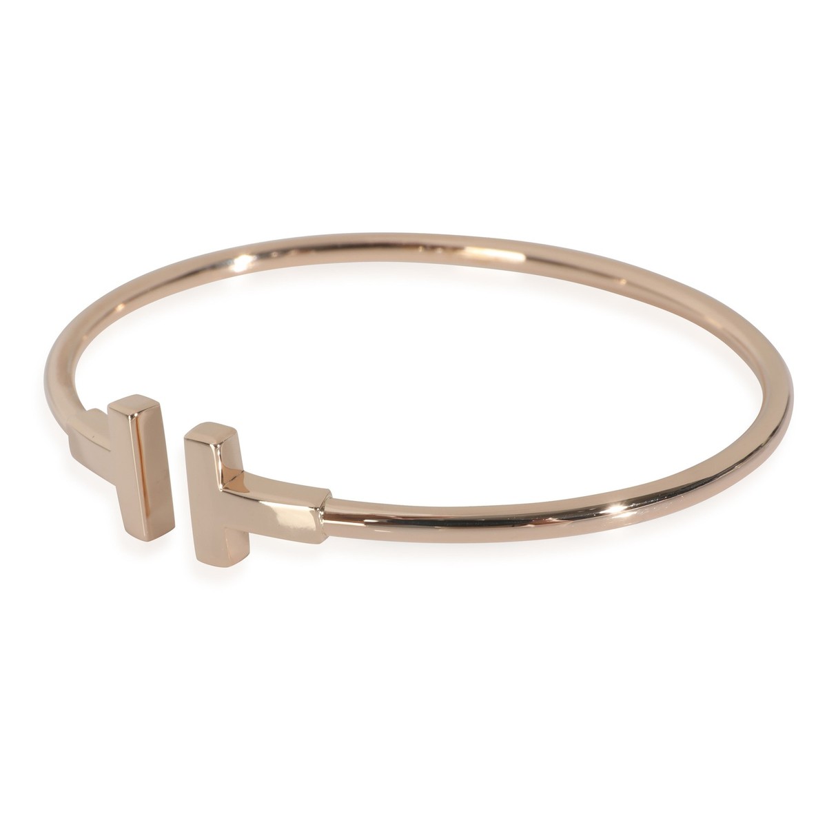 ブレスレット Tiffany & Co T Wire Bracelet Rose Gold Black Diamonds Tiffany T:Black Onyx Wire Bracelet in Rose Gold | Tiffany