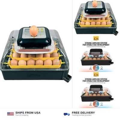 Hatching Time Pro24 Automatic Egg Incubator for Hatching Eggs   Digital Chick...