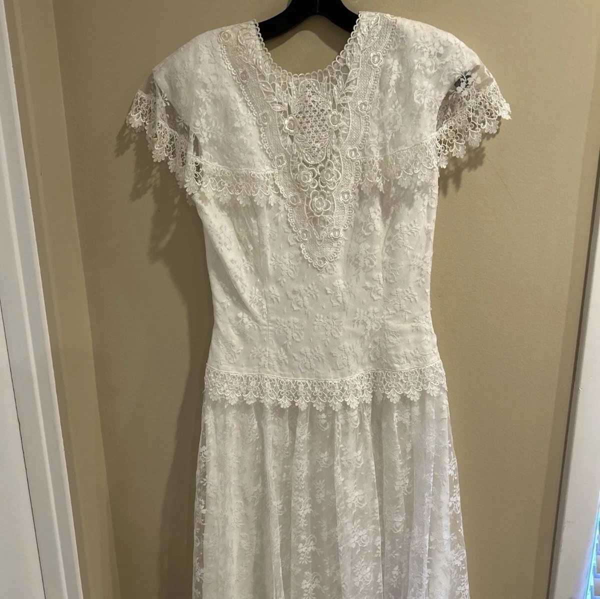 chinese dress ladies Lace White Baby Gown Heirloom for girl or boy unisex christening gown