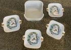 Vintage Alabama Stacking Ashtrays 5 Pieces State Map 4 Individuals for Friends