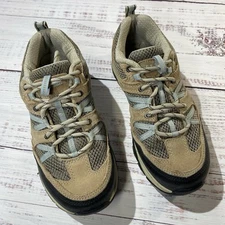 LL Bean 274541 Women Hiking Boots Ventilated Trail Athletic Brown Size 8 Wide