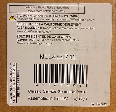 #ad New Genuine OEM W11454741 Whirlpool Washer Gear Case Transmission $45.00