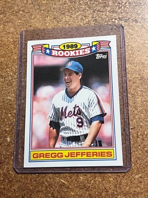 1990 Topps Baseball Glossy Rookies Commemorative Set # 16 Gregg Jefferies