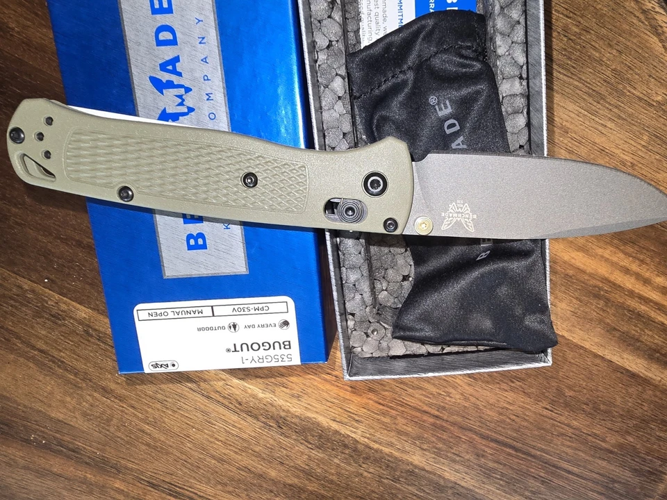 Navaja de bolsillo plegable ambidiestra Benchmade 535GRY-1 - gris Foto 4 de 4