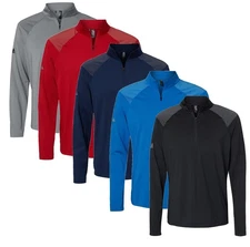 Adidas Mens Shoulder Stripe Quarter-Zip Pullover - A520 - New
