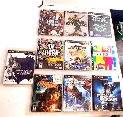 Sony Playstation 3 games bundle Uncharted, Dead Space, Darksiders, Disney