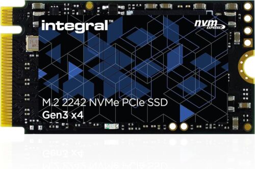 Integral 512GB M.2 NVMe 2242 PCIe Gen3 x4 SSD – READ speed up to 2400MB/s, WRITE - Picture 1 of 6