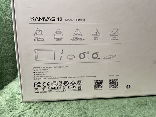 Stylo de dessin graphique Huion KAMVAS 13 support d'inclinaison tablette stylo sans batterie 8 touches - Photo 4/7