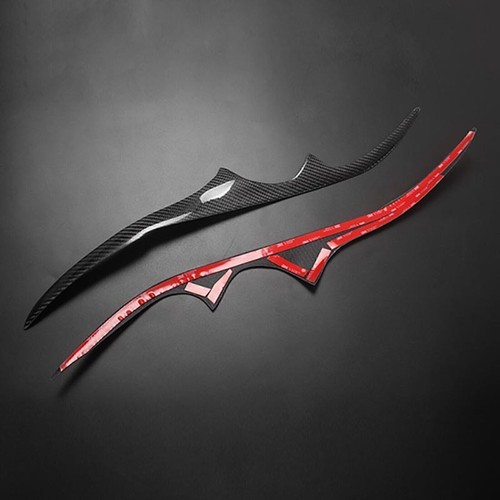 Carbon Fiber Car Headlight Eyebrow Eyelid Cover Trim For Subaru Legacy 2006-2008 - Bild 4 von 7