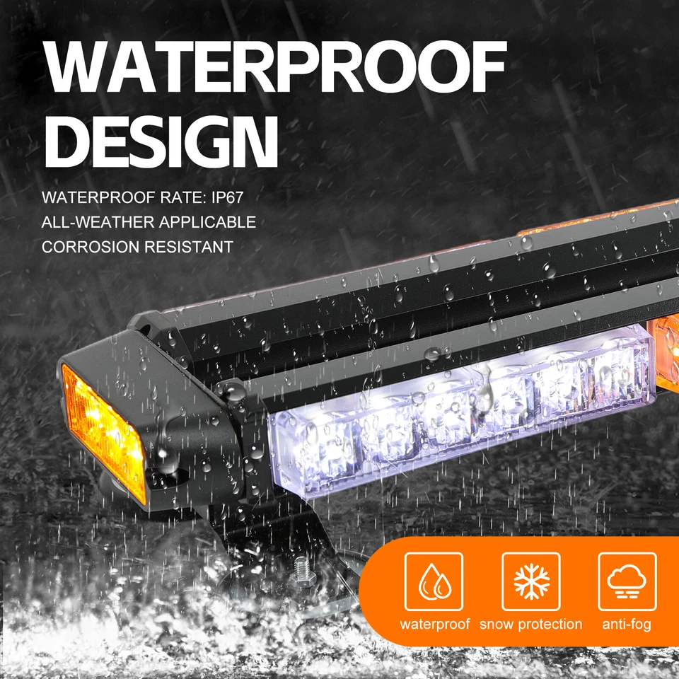 Barra de luz estroboscópica LED para techo 54 advertencia de emergencia para Mitsubishi Outlander Sport Foto 4 de 4