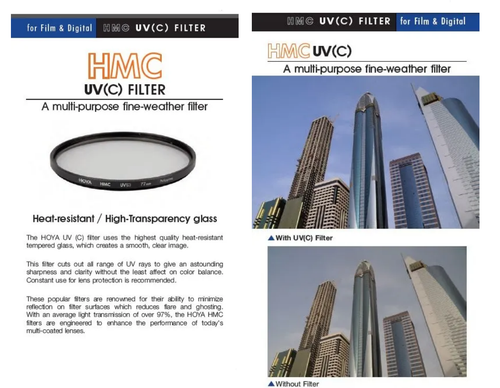 Hoya Pro-1 Digital UV-c/CPL Slim Camera Lens Filter 37 52 55 58 62 67 72 77 82mm - Picture 8 of 24
