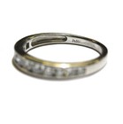 Platinum .48ct SI1 H round diamond channel wedding band ring 3.3g womens 6 — photo 4
