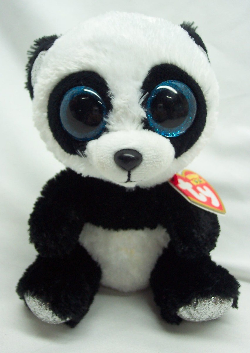 TY Beanie Boos BIG EYED BAMBOO THE PANDA BEAR 6