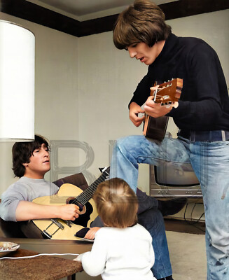 1965 John & Julian Lennon and George Harrison  11 x 14'' Photo Print