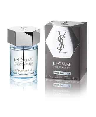 L'Homme Cologne Bleue by YSL 3.3oz EDT for Men NEW SEALED Box