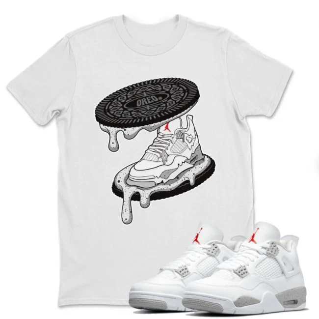 Shirt for Jordan 4 Retro White Oreo Unisex shirt,Oreo Tee - Special | eBay