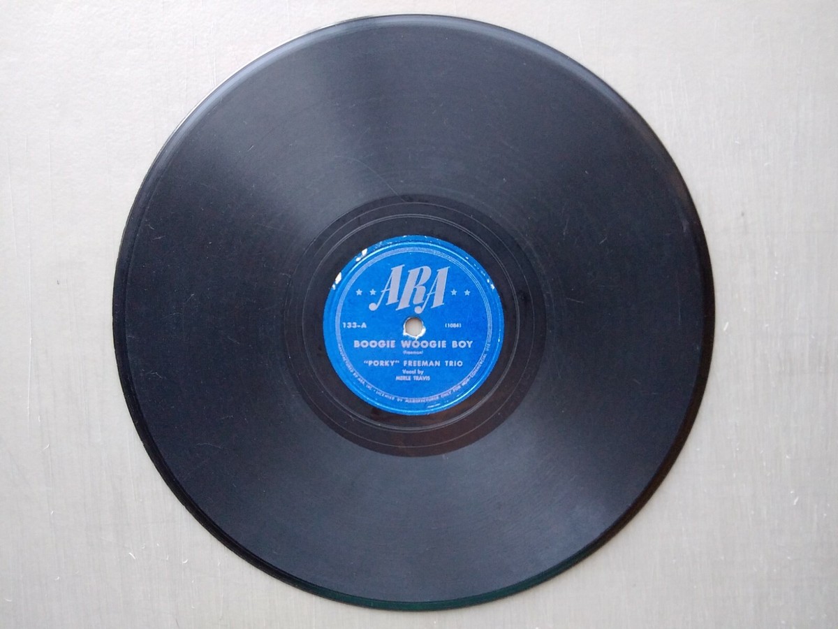 Porky Freeman Trio 78rpm Single 10-inch ARA Records #133