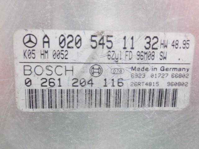 1996 Mercedes Benz E320 W210 Engine Computer ECU A0205451132 JDM