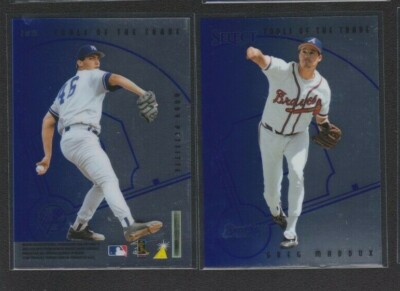 1997 PINNACLE SELECT TOOLS OF TRADE MIRROR BLUE #2 GREG MADDUX/PETTITTE SP 1:240