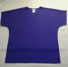 Purple unisex scrubs by SB Scrubs scrub shirt top EUC Measurements included belo