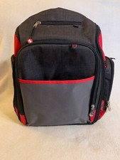 Fisher-Price Deluxe FastFinder  Backpack Diaper Bag in Black and Red