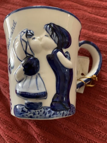 Vintage True Delft From Holland 3D Coffee Mug With Authenticity Tag