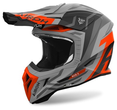 Offroad-Helm Airoh AVIATOR ACE 2 GROUND Orange Matt