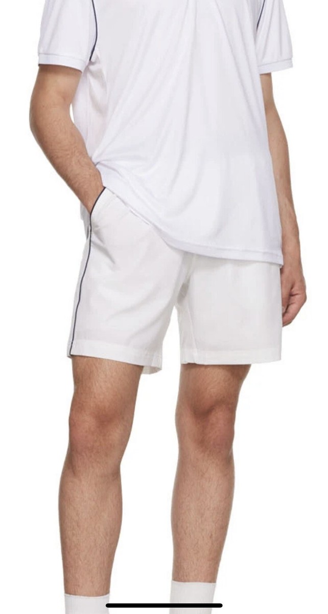 New Sergio Tacchini TCP Shorts White & Blue Maritime Tennis